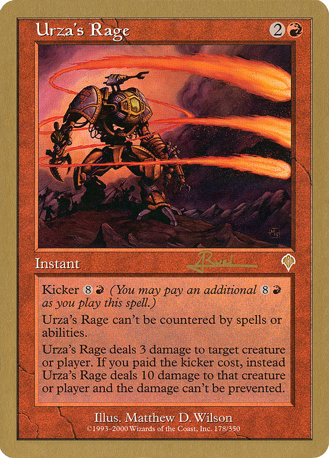 Urza's Rage (Antoine Ruel) [World Championship Decks 2001] Magic: The Gathering