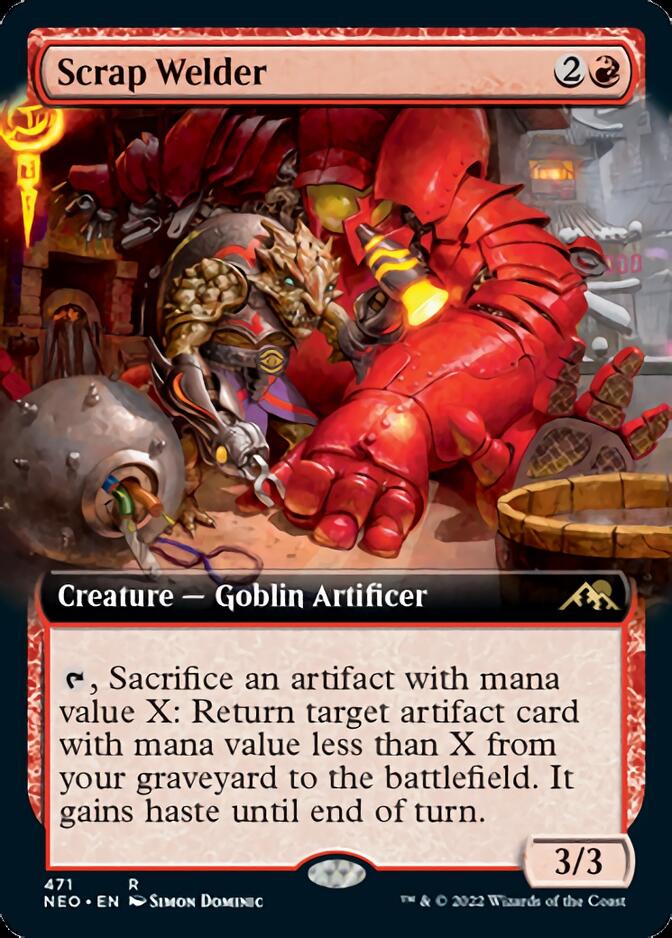 Scrap Welder (Extended Art) [Kamigawa: Neon Dynasty] Magic: The Gathering