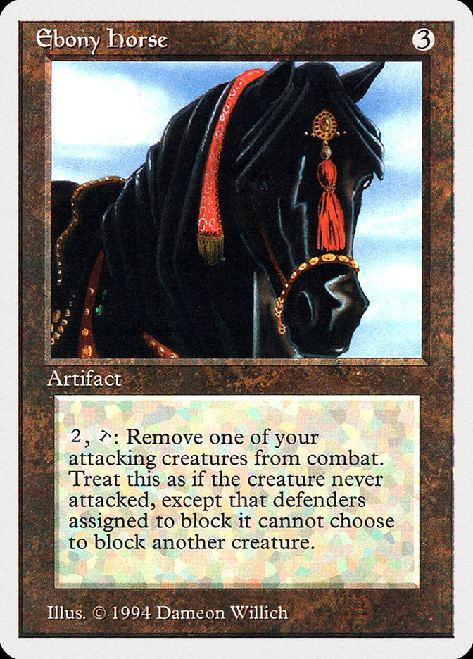 Ebony Horse [Summer Magic / Edgar] Magic: The Gathering