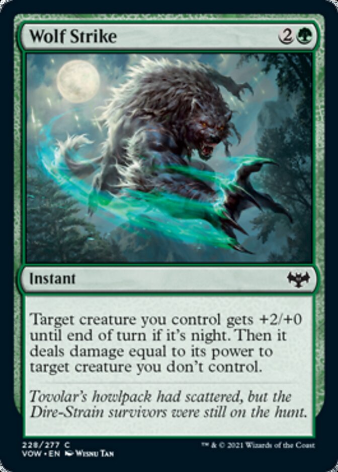 Wolf Strike [Innistrad: Crimson Vow] Magic: The Gathering