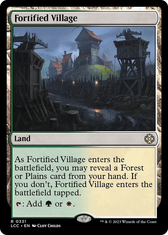 Fortified Village [The Lost Caverns of Ixalan Commander] Magic: The Gathering
