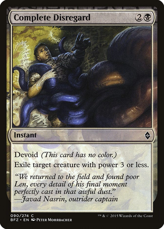 Complete Disregard [Battle for Zendikar] Magic: The Gathering