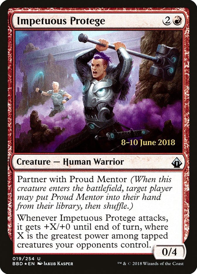 Impetuous Protege [Battlebond Prerelease Promos] Magic: The Gathering