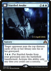 Startled Awake // Persistent Nightmare [Shadows over Innistrad Prerelease Promos] Magic: The Gathering