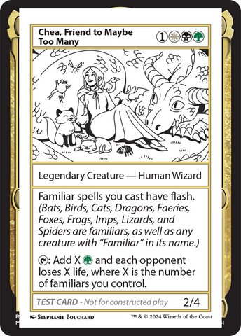 Chea, Friend to Maybe Too Many [Mystery Booster 2 Playtest Cards] Magic: The Gathering