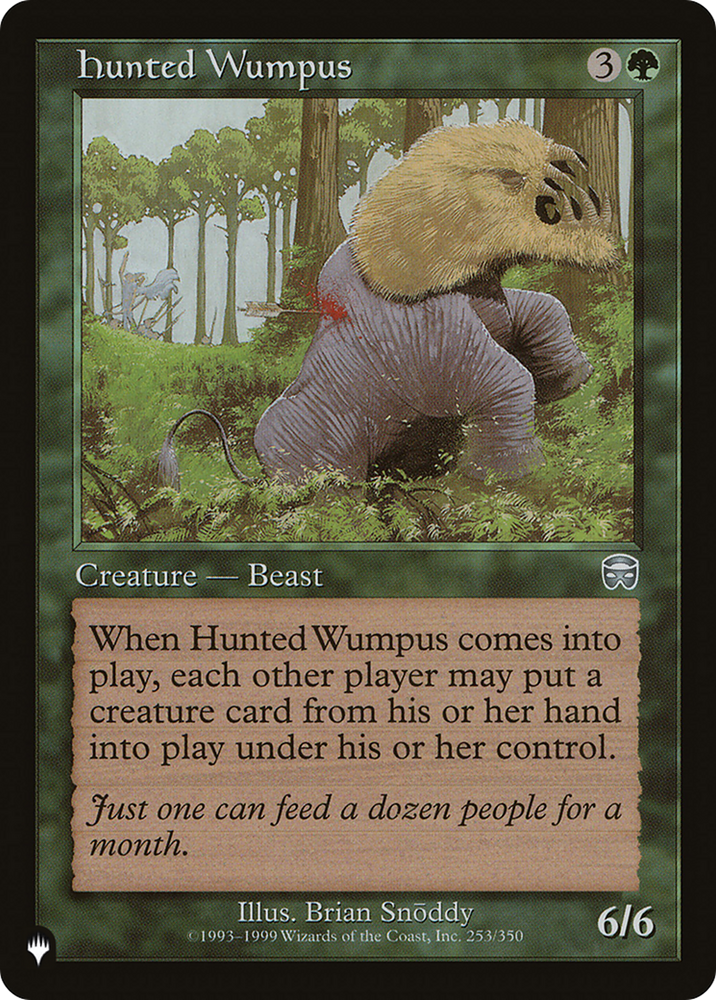 Hunted Wumpus [The List] Magic: The Gathering