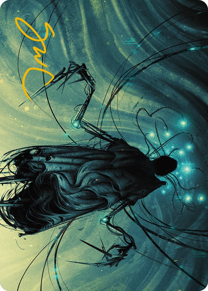 Ichor Synthesizer Art Card (Gold-Stamped Signature) [Phyrexia: All Will Be One Art Series] Magic: The Gathering