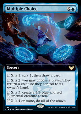 Multiple Choice (Extended Art) [Strixhaven: School of Mages] Magic: The Gathering
