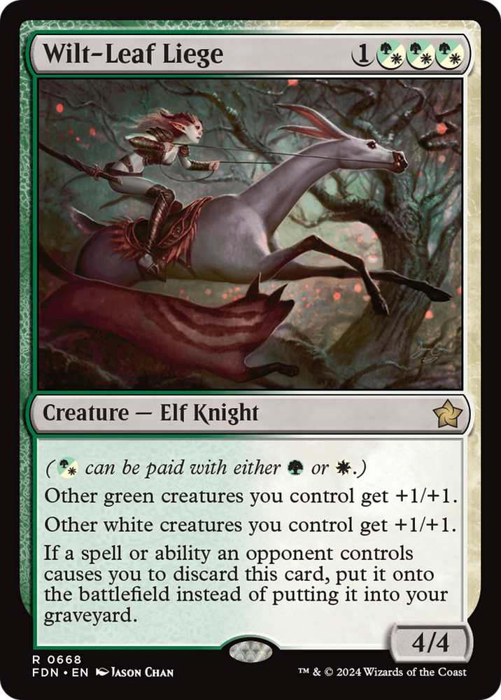 Wilt-Leaf Liege [Foundations] Magic: The Gathering