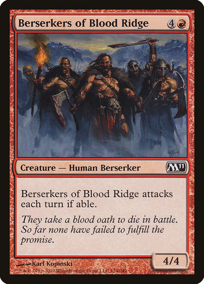 Berserkers of Blood Ridge [Magic 2011] Magic: The Gathering