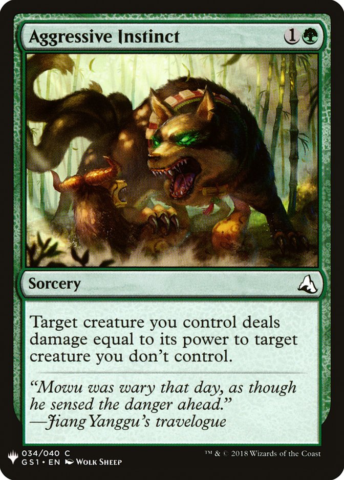 Aggressive Instinct [Mystery Booster] Magic: The Gathering