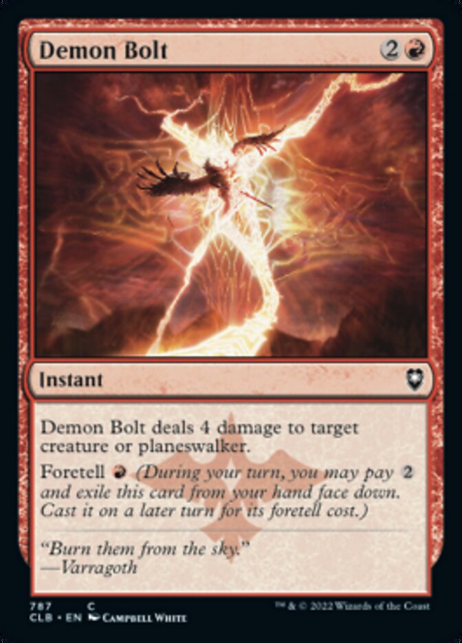 Demon Bolt [Commander Legends: Battle for Baldur's Gate] Magic: The Gathering