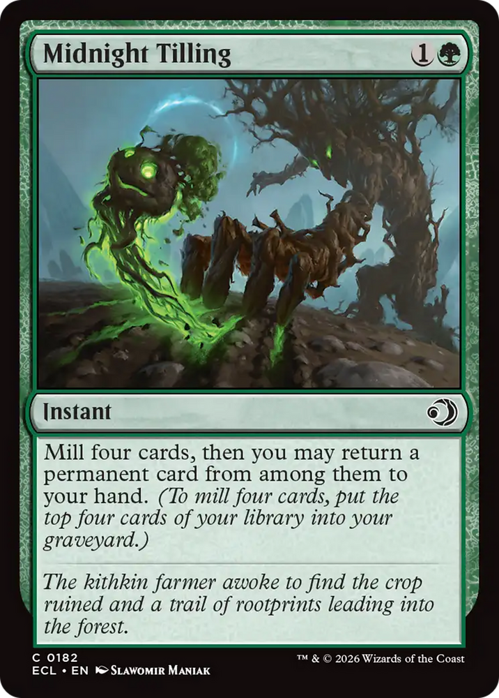 Midnight Tilling [Lorwyn Eclipsed] Magic: The Gathering