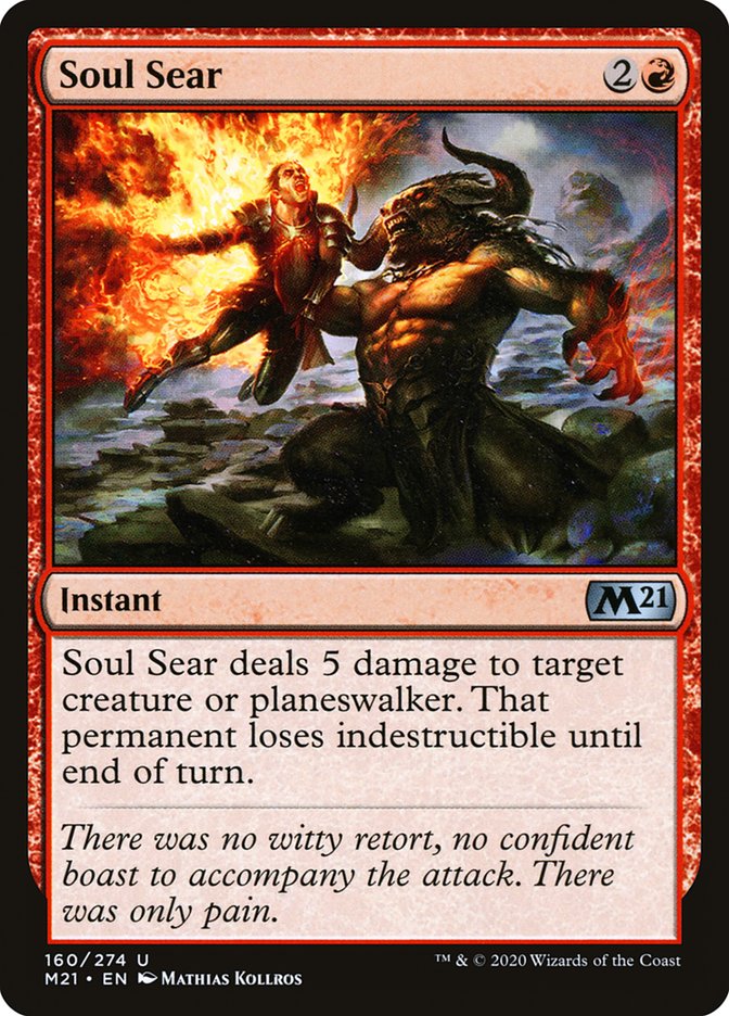 Soul Sear [Core Set 2021] Magic: The Gathering