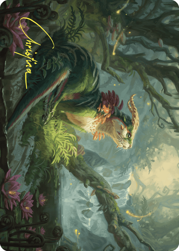 Elusive Otter Art Card (Gold-Stamped Signature) [Wilds of Eldraine Art Series] Magic: The Gathering