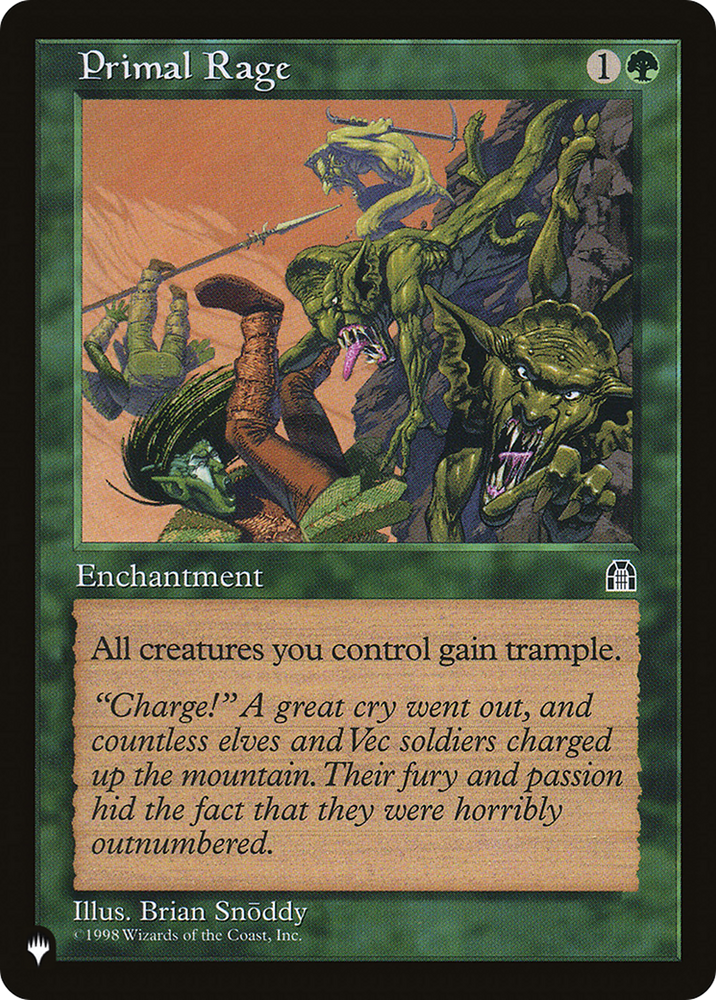 Primal Rage [The List] Magic: The Gathering