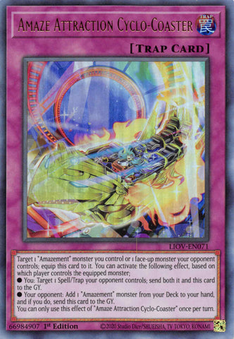 Amaze Attraction Cyclo-Coaster [LIOV-EN071] Ultra Rare - Yugioh Cards For Your TCG Needs!