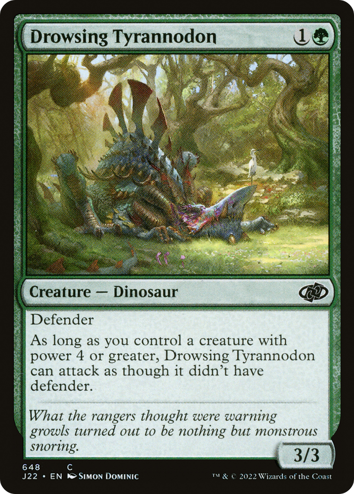 Drowsing Tyrannodon [Jumpstart 2022] Magic: The Gathering