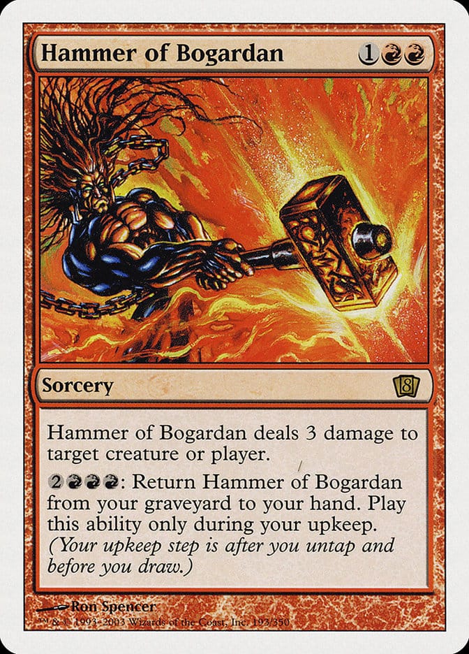 Hammer of Bogardan [Eighth Edition] Magic: The Gathering