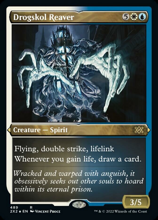 Drogskol Reaver (Foil Etched) [Double Masters 2022] Magic: The Gathering