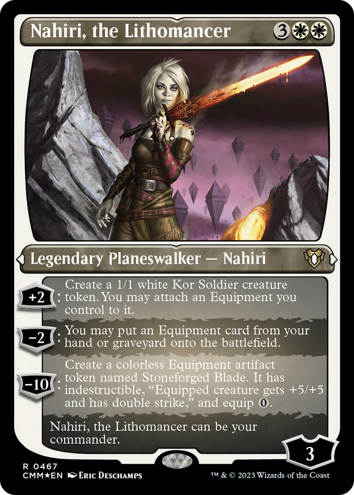 Nahiri, the Lithomancer (Foil Etched) [Commander Masters] Magic: The Gathering