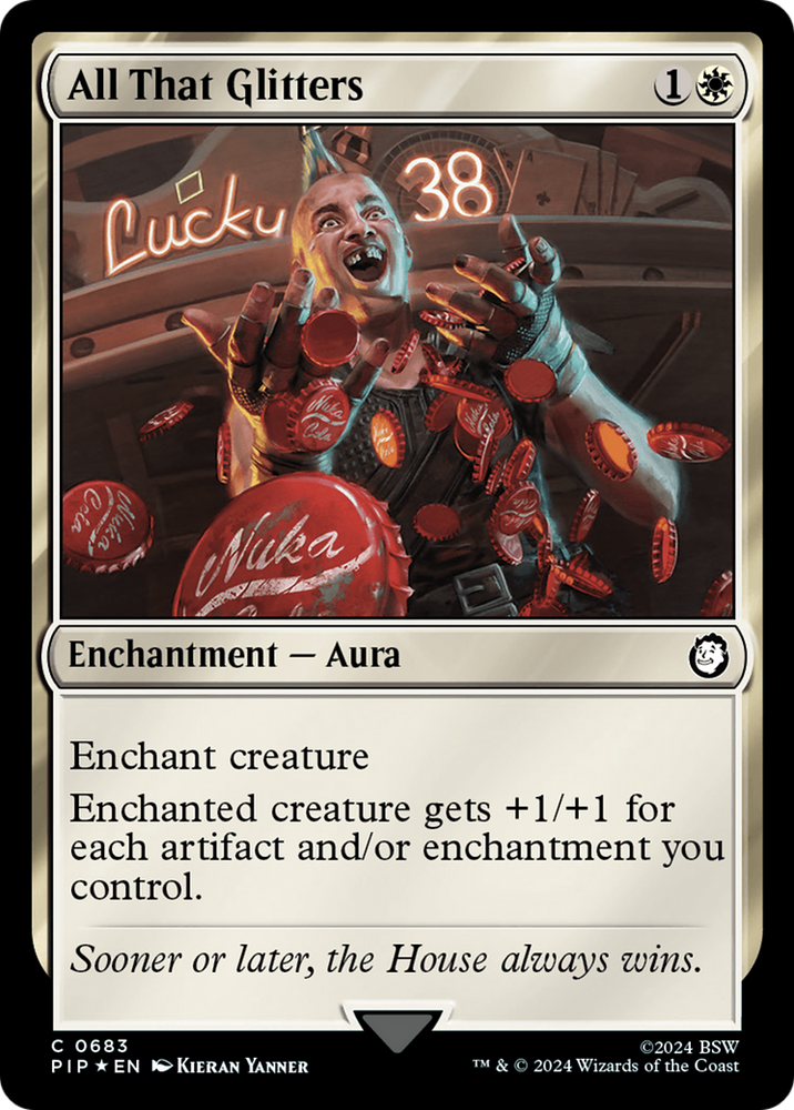 All That Glitters (Surge Foil) [Fallout] Magic: The Gathering