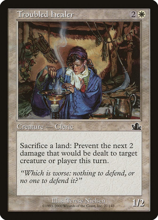 Troubled Healer [Prophecy] Magic: The Gathering