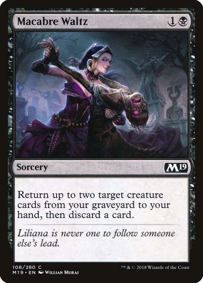 Macabre Waltz [Core Set 2019] Magic: The Gathering