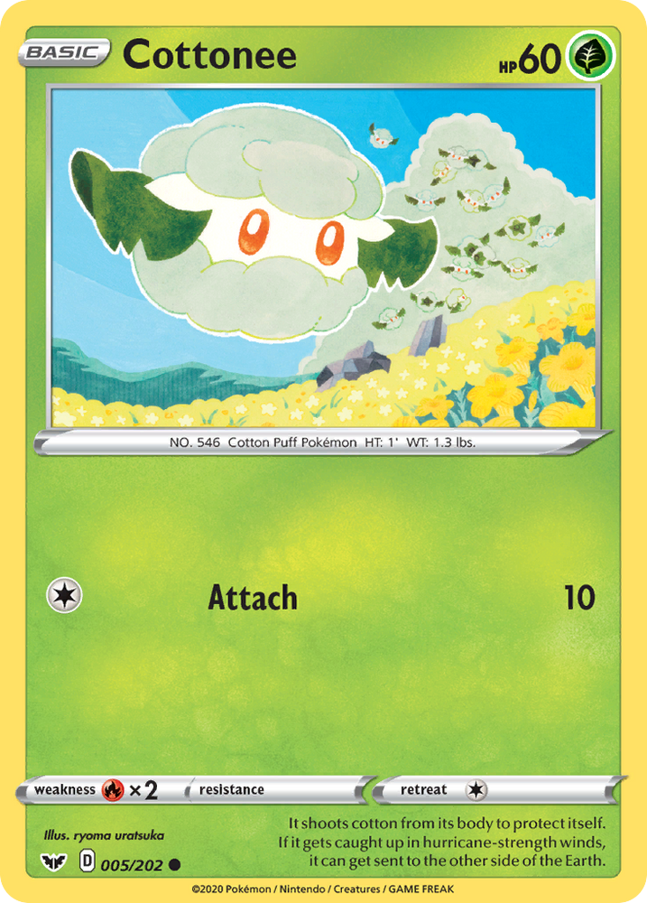 Cottonee (005/202) [Sword & Shield: Base Set] Pokémon