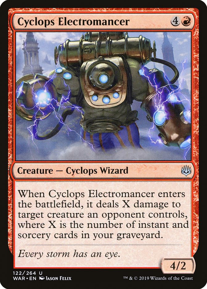 Cyclops Electromancer [War of the Spark] Magic: The Gathering