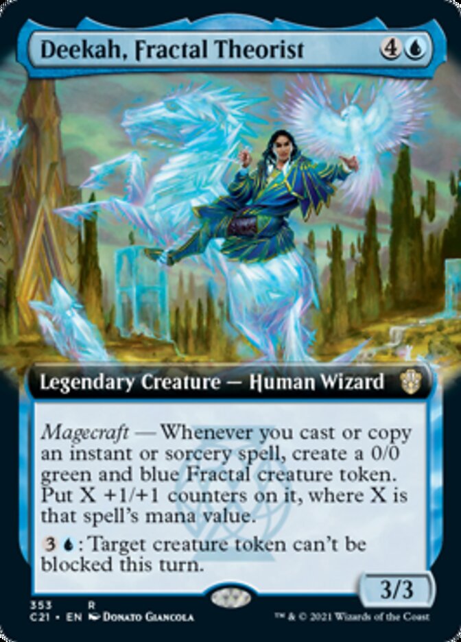 Deekah, Fractal Theorist (Extended Art) [Commander 2021] Magic: The Gathering