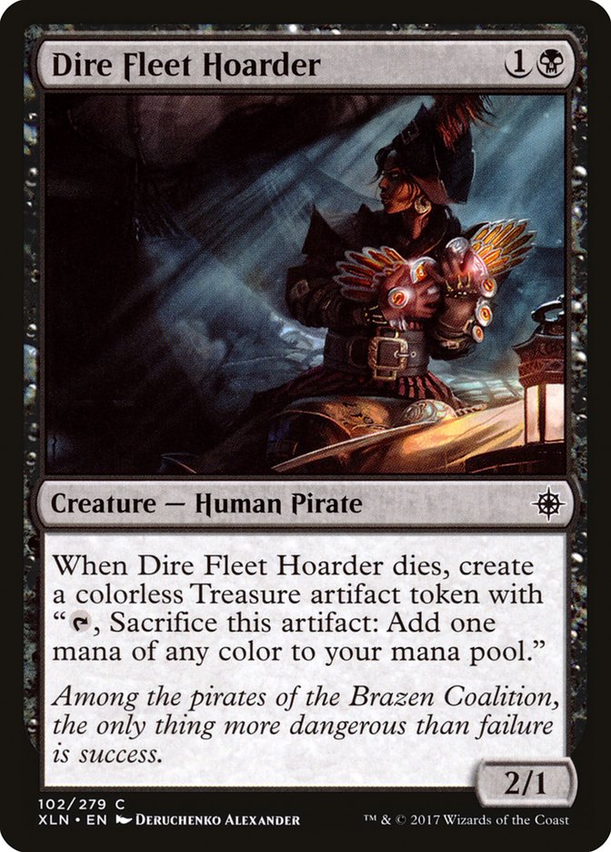 Dire Fleet Hoarder [Ixalan] Magic: The Gathering