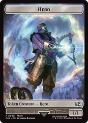 Hero (0008) // Treasure Double-Sided Token [FINAL FANTASY Tokens] Magic: The Gathering