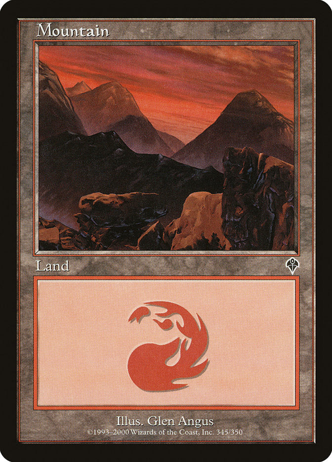Mountain (345) [Invasion] Magic: The Gathering