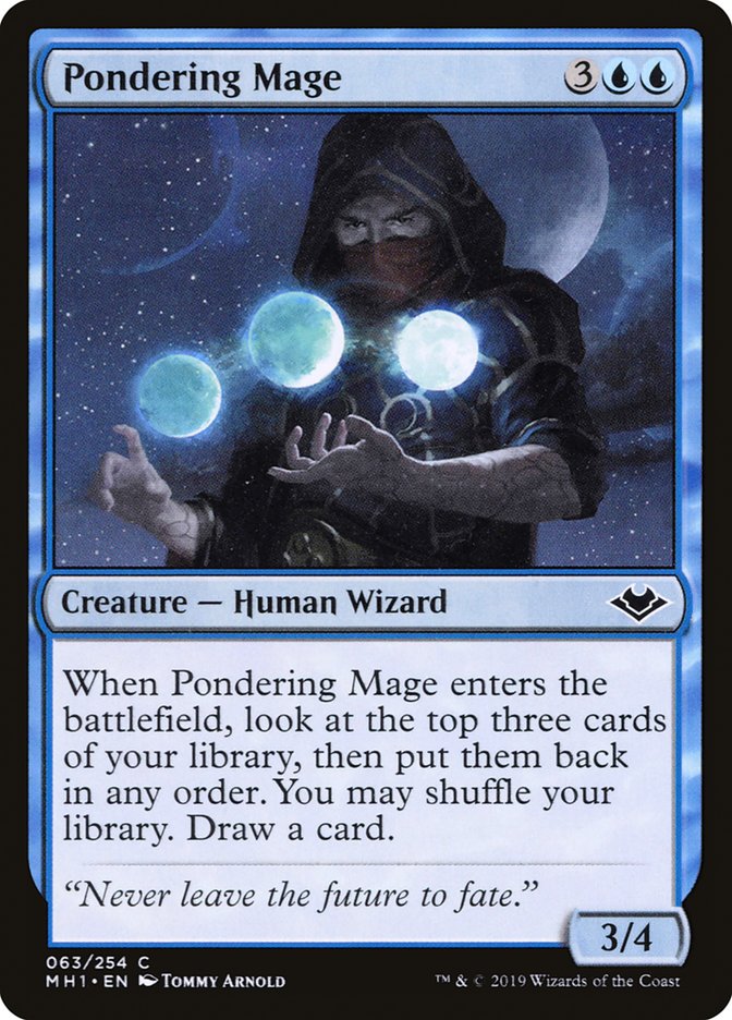 Pondering Mage [Modern Horizons] Magic: The Gathering