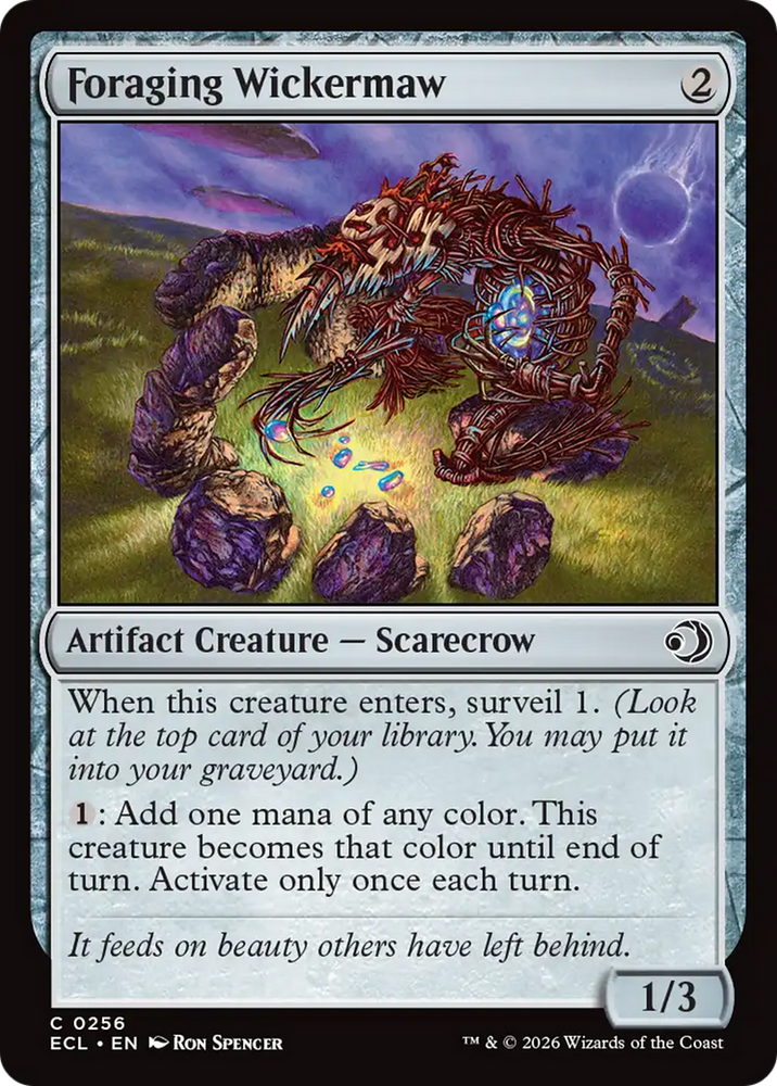 Foraging Wickermaw [Lorwyn Eclipsed] Magic: The Gathering