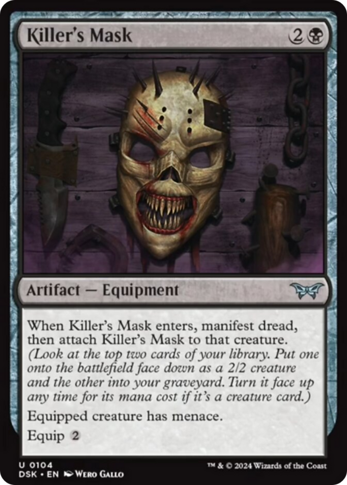 Killer's Mask [Duskmourn: House of Horror] Magic: The Gathering
