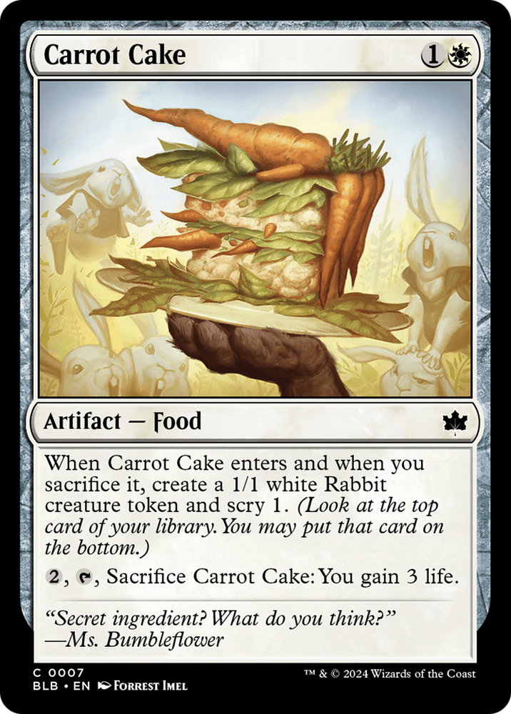 Carrot Cake [Bloomburrow] Magic: The Gathering