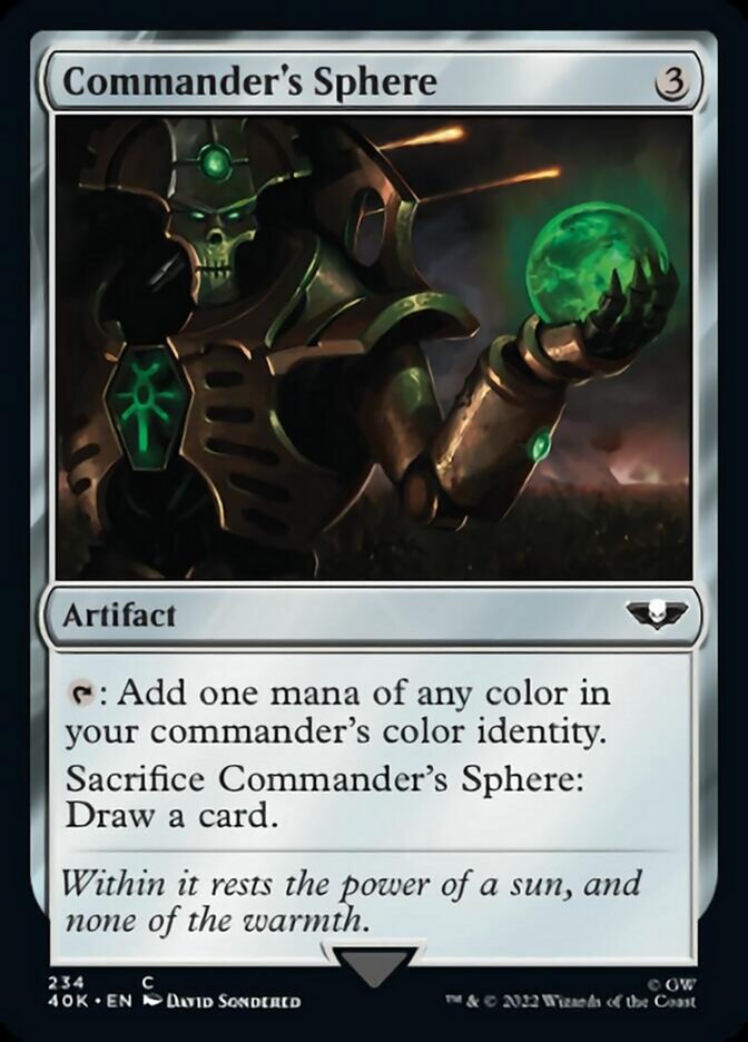 Commander's Sphere (234) (Surge Foil) [Warhammer 40,000] Magic: The Gathering