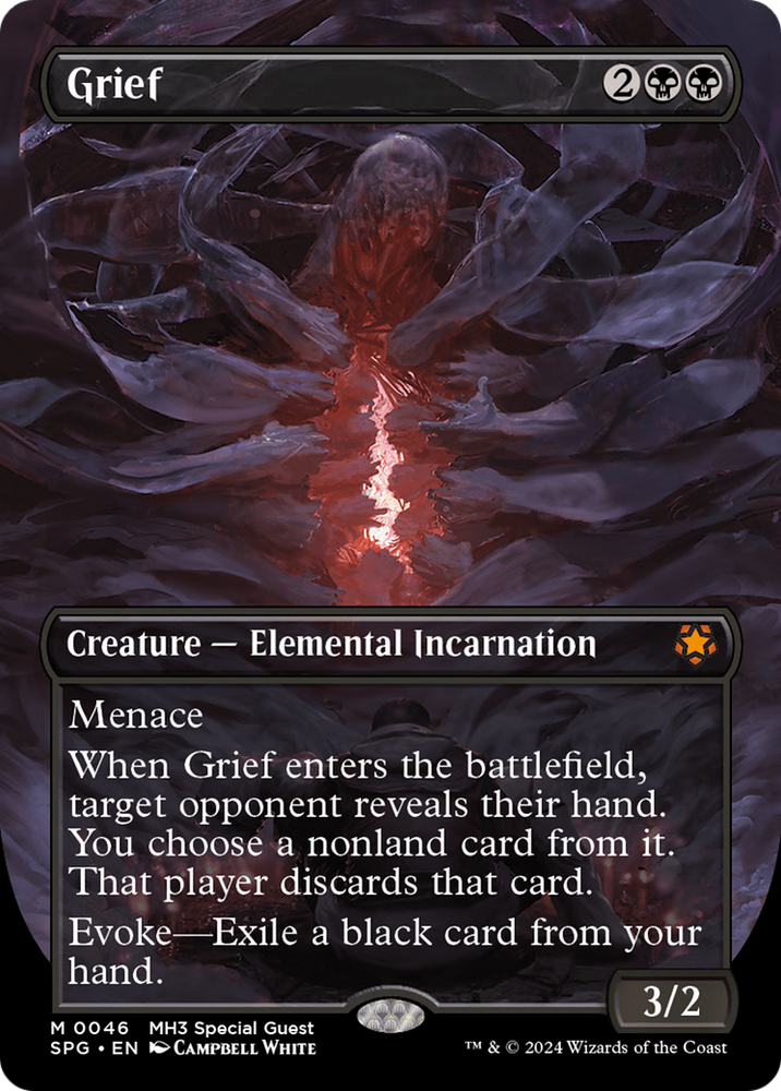 Grief (Borderless) [Modern Horizons 3 Special Guests] Magic: The Gathering