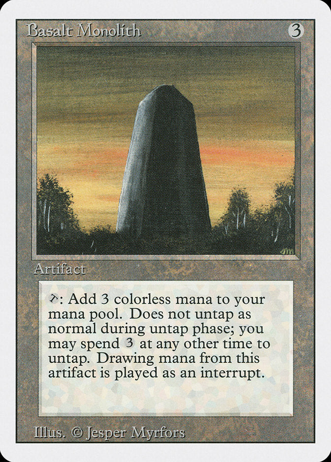 Basalt Monolith [Revised Edition] Magic: The Gathering