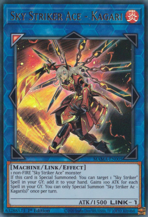 Sky Striker Ace - Kagari [MAMA-EN005] Ultra Rare - Yugioh Cards For Your TCG Needs!