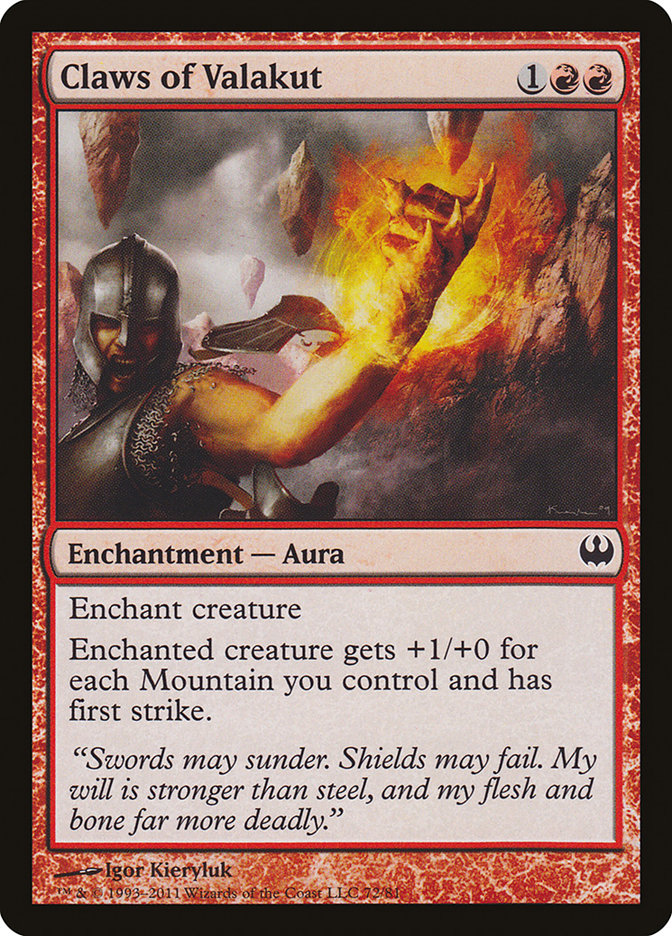 Claws of Valakut [Duel Decks: Knights vs. Dragons] Magic: The Gathering