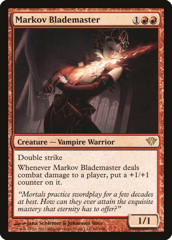Markov Blademaster [Dark Ascension] Magic: The Gathering