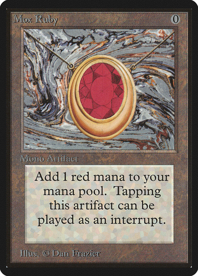 Mox Ruby [Beta Edition] Magic: The Gathering