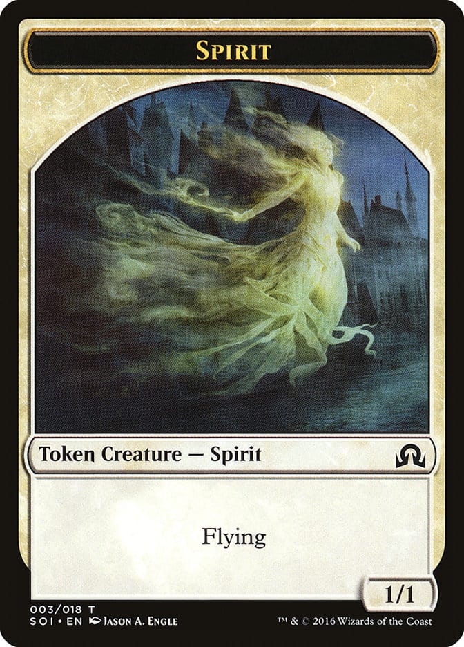 Spirit Token [Shadows over Innistrad Tokens] Magic: The Gathering