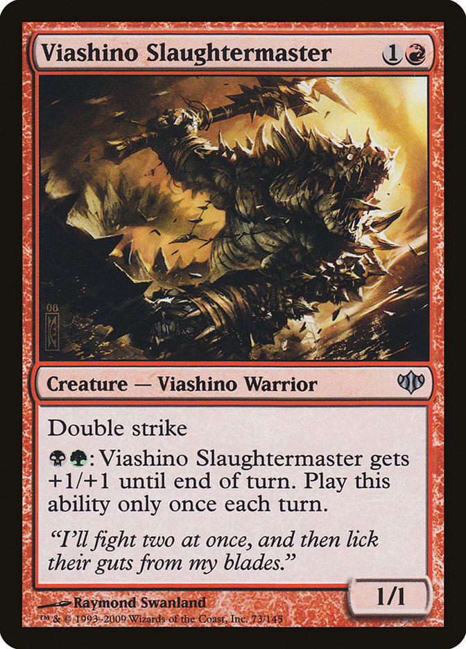 Viashino Slaughtermaster [Conflux] Magic: The Gathering