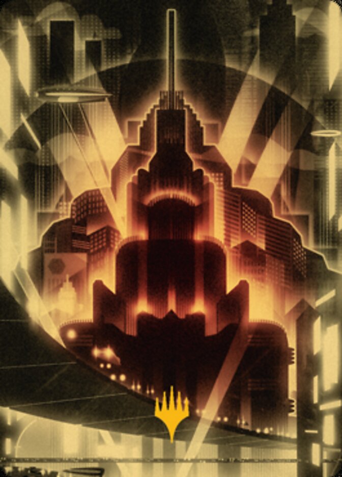 Plains Art Card (Gold-Stamped Signature) [Streets of New Capenna Art Series] Magic: The Gathering