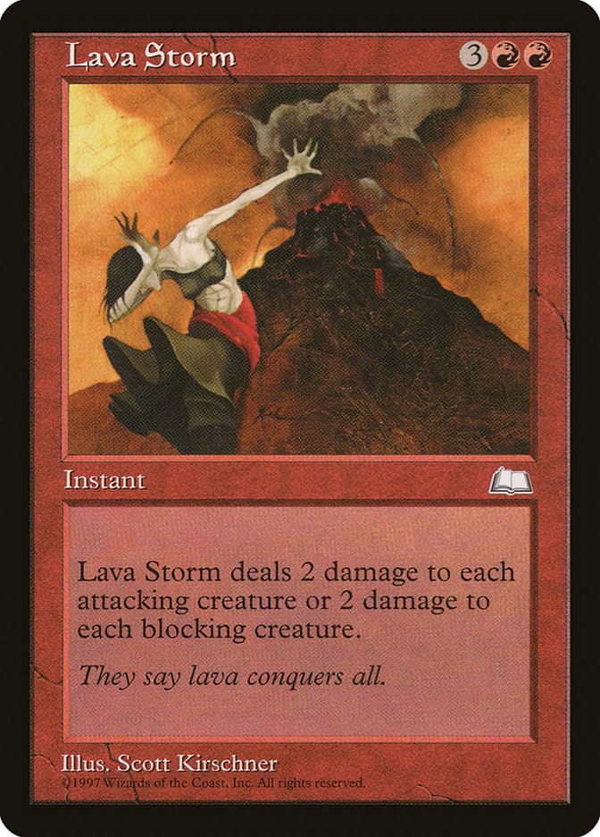 Lava Storm [Weatherlight] Magic: The Gathering