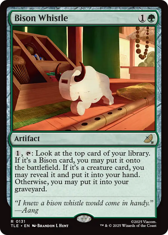 Bison Whistle [Avatar: The Last Airbender: Eternal-Legal] Magic: The Gathering